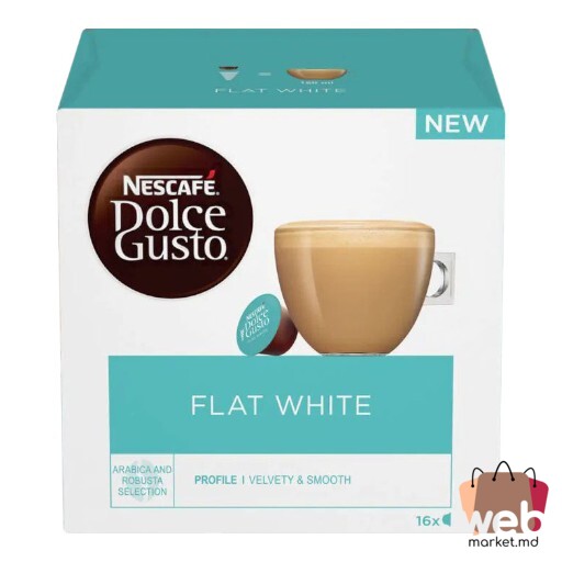 Cafea capsule Dolce Gusto Flat White 16caps. x11.7g NESCAFÉ