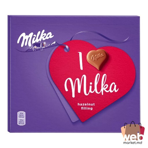 Bomboane I love you cu alune 110g MILKA