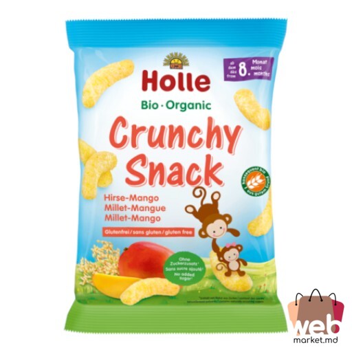 Snack Bio organic mei /mango 8+ luni 25g HOLLE
