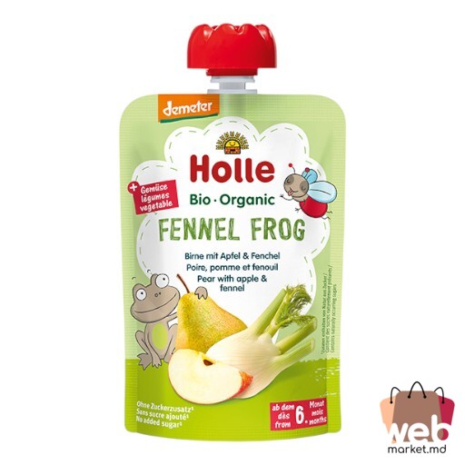 Piure Fennel Frog pere /mere /fenicul (6+ luni) 100g HOLLE