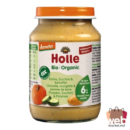 Piure cartofi /dovleac /dovlecel (6+ luni) 190g HOLLE