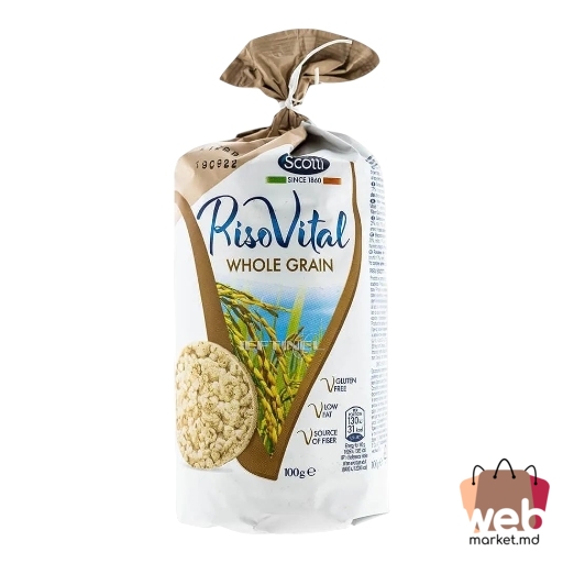 Pâine crocantă din orez integral Riso Vital 100g SCOTTI