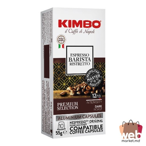 Cafea capsule Espresso Barista Ristret Aluminiu 10caps. x5.5g KIMBO