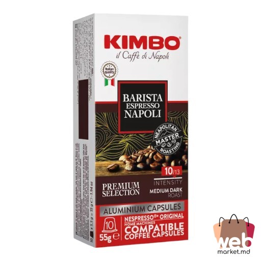 Cafea capsule Espresso Barista Napoli Aluminiu 10caps. x5.5g KIMBO
