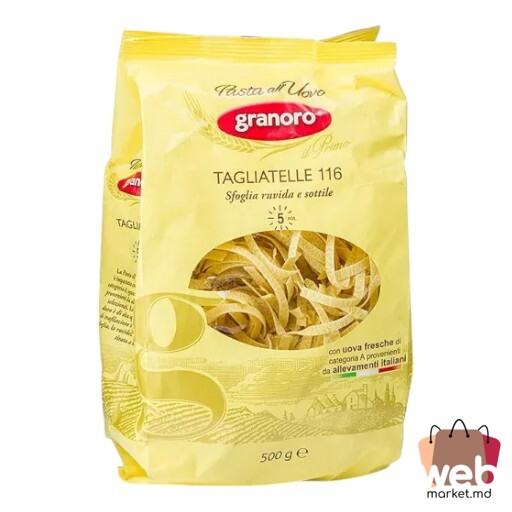 Paste făinoase Tagliatelle Nr.116 cu ou  500g GRANORO