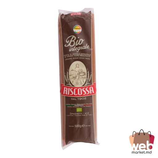 Paste făinoase Spaghetti Bio Integrale 500g RISCOSSA