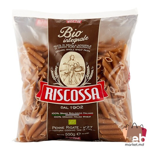 Paste făinoase Penne Rigate Bio Integrale 500g RISCOSSA