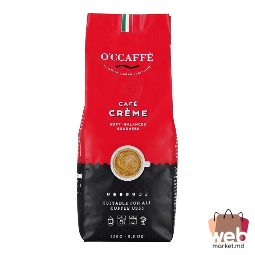 Boabe de cafea Crème Rosso 250g OCCAFFEE