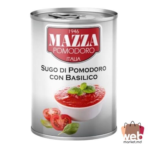 Sos de roșii cu busuioc 400g MAZZA