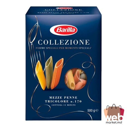 Paste făinoase Mezze Penne Tricolore 500g BARILLA