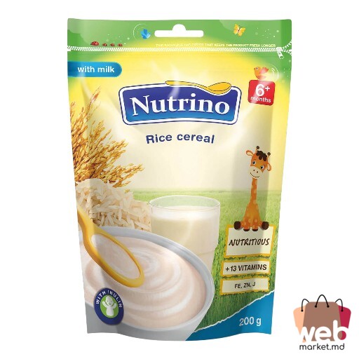 Terci cu lapte /orez (6+ luni) 200g NUTRINO