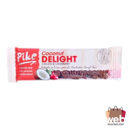 Baton nucă de cocos /răchițele /cacao 40g PIKE LIFE