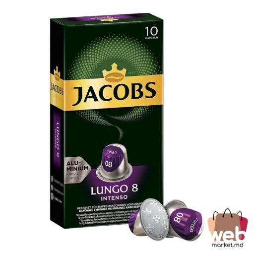Cafea capsule Lungo Intenso 10caps. x5.2g JACOBS