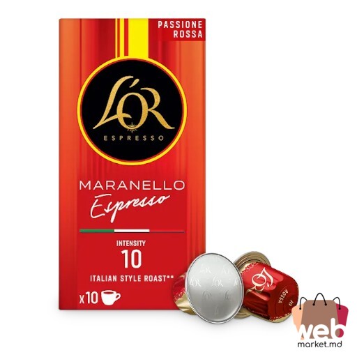 Cafea capsule Passione Rossa Espresso Maranello Nr.10 10pac. x5.2g L'OR