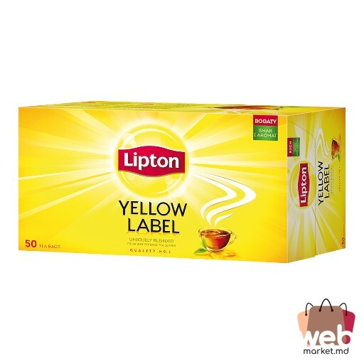 Ceai negru Yellow Label Clasic 50pac. x2g LIPTON