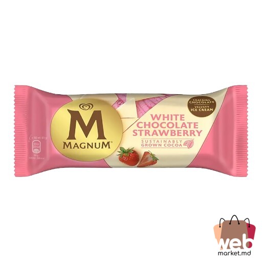 Înghețată Magnum strawberry white 83g ALGIDA
