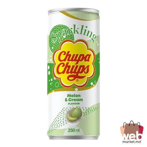 Băutură răcoritoare carbogazoasă Pepene Galben cremă 250ml CHUPA CHUPS