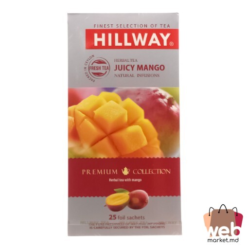 Ceai din plante cu fructe Juicy Mango 25pac. x1.5g HILLWAY