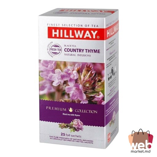 Ceai negru Country Thyme 25pac. x1.5g HILLWAY