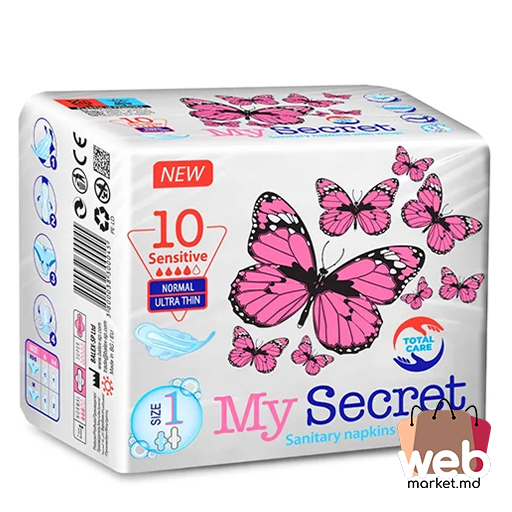 Absorbante igienice 10buc Sensitive Normal Ultra Thin MY SECRET