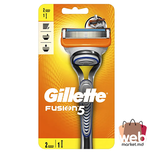 Aparat p/u ras 5 lame +2 rezerve GILLETTE FUSION 5