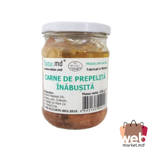 Carne înăbușită de prepeliță 230g PEGAS