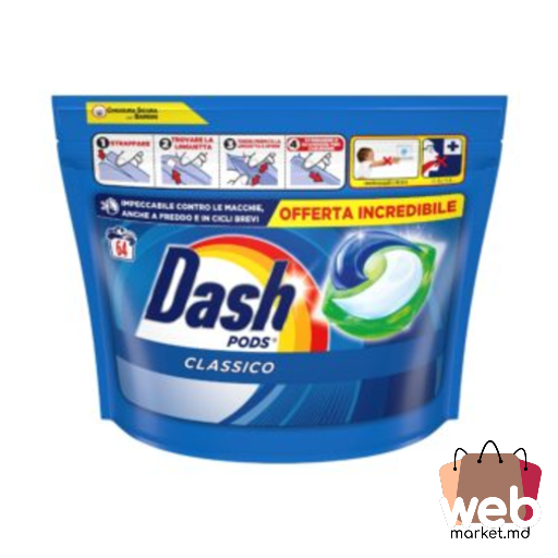 Detergent capsule Classico 64buc. DASH