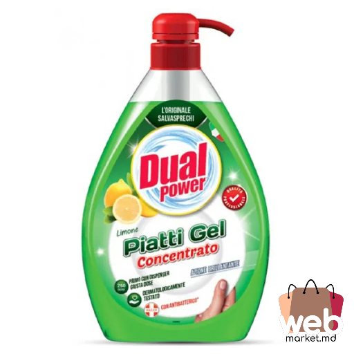 Detergent de vase cu lămâie 1l DUAL