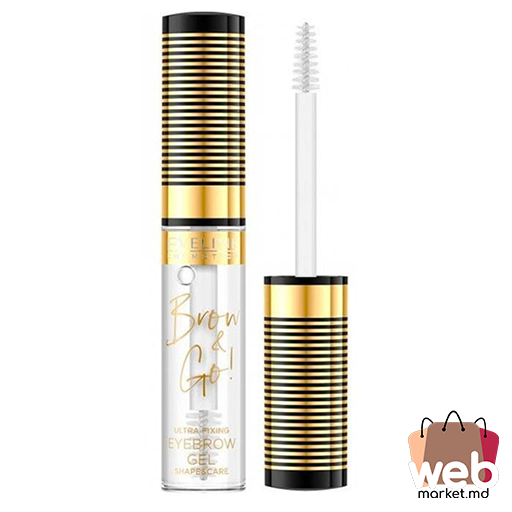 Gel de sprâncene Brown&Go! 6ml Transparent fixare și îngrijire EVELINE