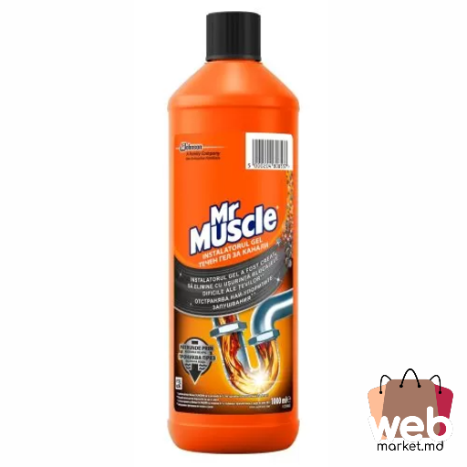 Gel p/u desfundare țevi canalizare 1L MR.MUSCLE