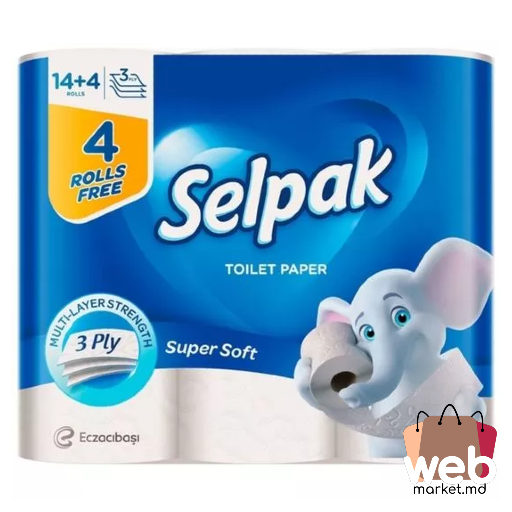 Hârtie igienica 3str 18 role SELPAK