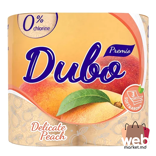 Hârtie igienică Premio 3 straturi 4buc piersic DIVO