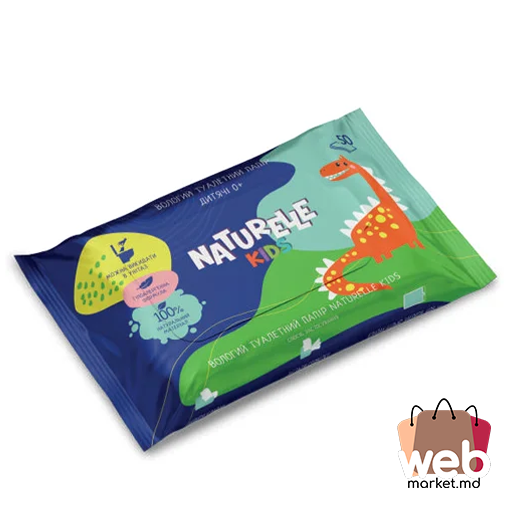 Hârtie igienică umedă 50buc Kids NATURELLE