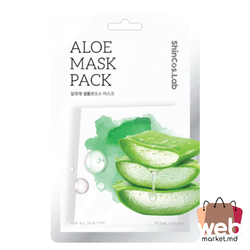 Mască p/u față de tesatură aloe 27ml SHINCOS LAB