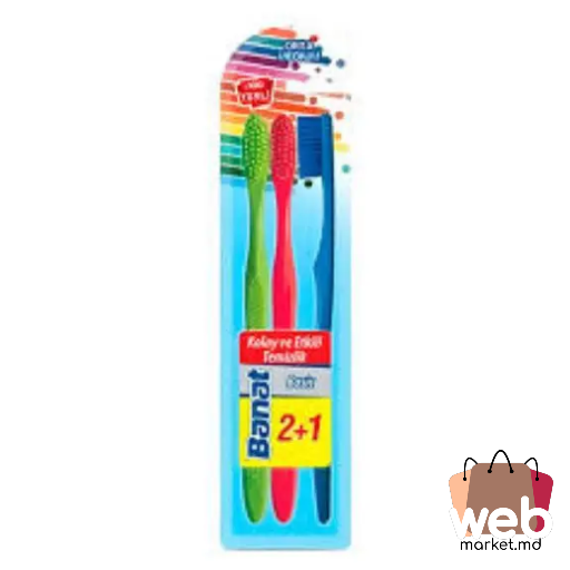 Perie de dinți Basic Medium 3buc. BANAT