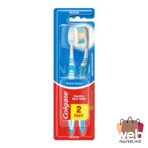 Periuțe de dinți Extra Clean 2buc. COLGATE