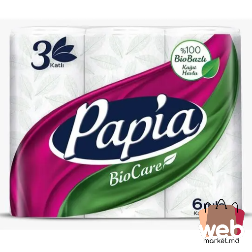 Prosop de hârtie Bio Care 6role PAPIA