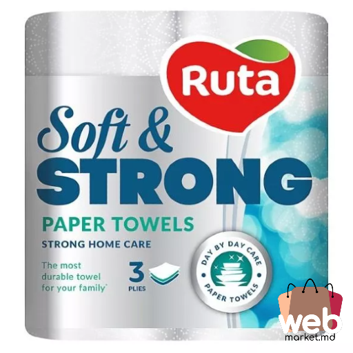 Prosop de hârtie Soft Strong 3str. 2 role RUTA