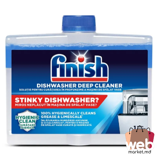 Soluție curățare mașina spălat vase 200ml FINISH