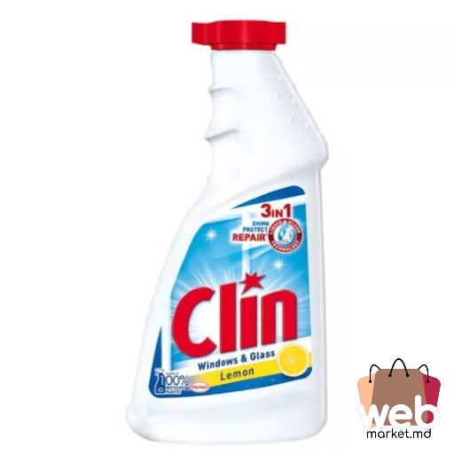 Soluție p/u sticlă 3in1 lemon refill 500ml CLIN