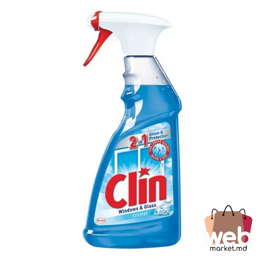 Spray p/u sticlă 2in1 windows/glass 500ml CLIN