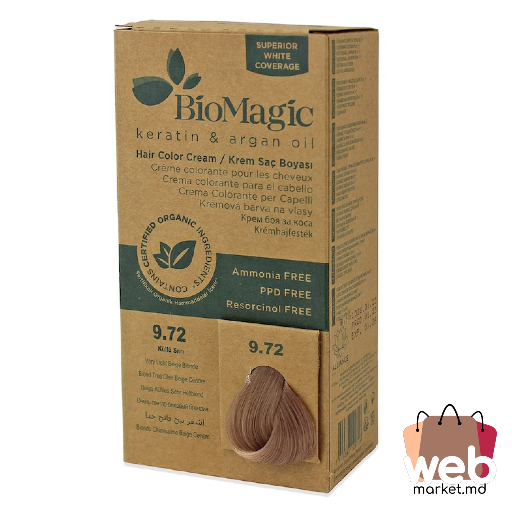 Vopsea p/u păr fără amoniac Nr9.72 BIO MAGIC